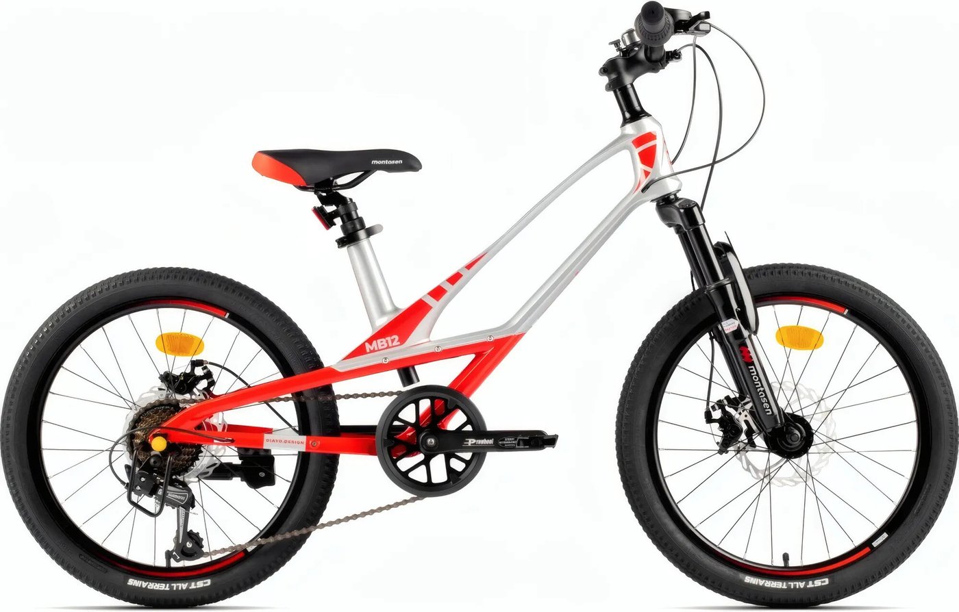Детский велосипед Montasen MB12B-22SL 2026 (серебристый)