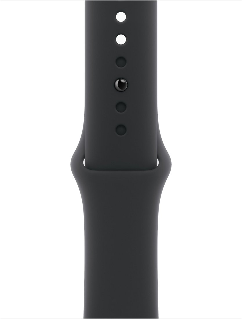 Умные часы Apple Watch Series 10 42 мм (алюминиевый корпус, черный/черный, спортивный силиконовый ремешок M/L)