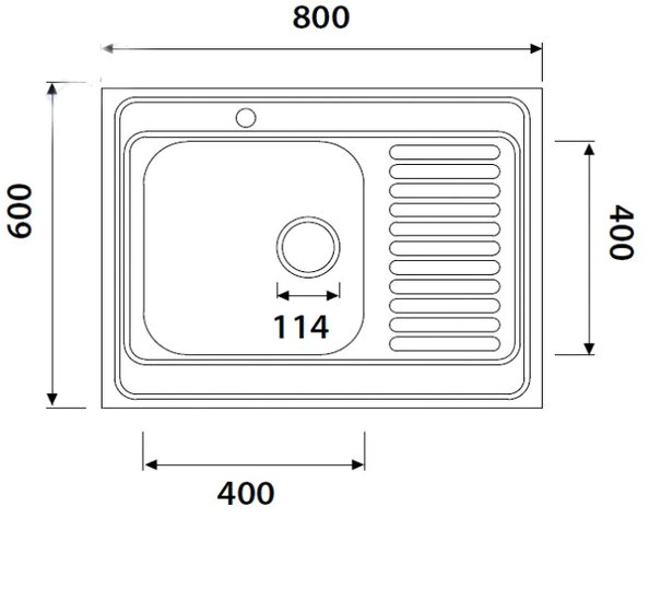Кухонная мойка Kaiser KSS-8060L
