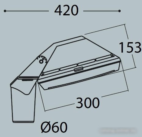 Уличный настенный светильник Fumagalli Guizeppe 4P2.000.G10.AYF1R