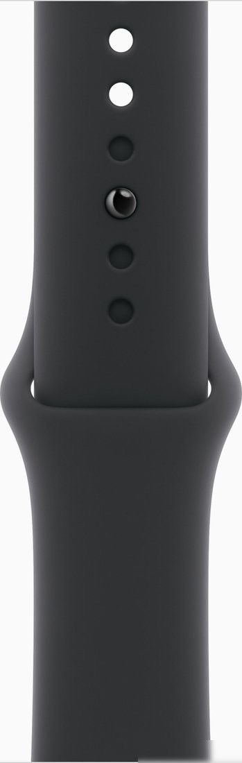 Умные часы Apple Watch Series 11 46 мм (алюминиевый корпус, черный/черный, спортивный силиконовый ремешок M/L)
