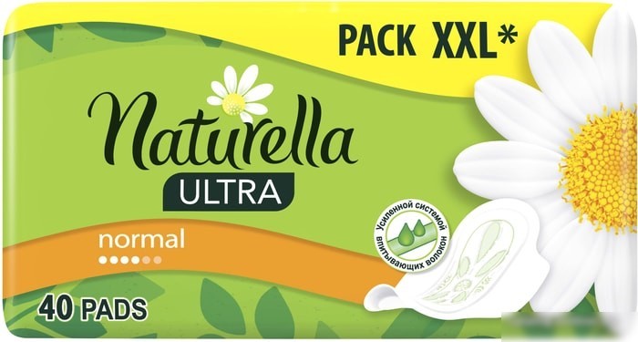Прокладки гигиенические Naturella Ultra Normal с ароматом ромашки (40 шт)