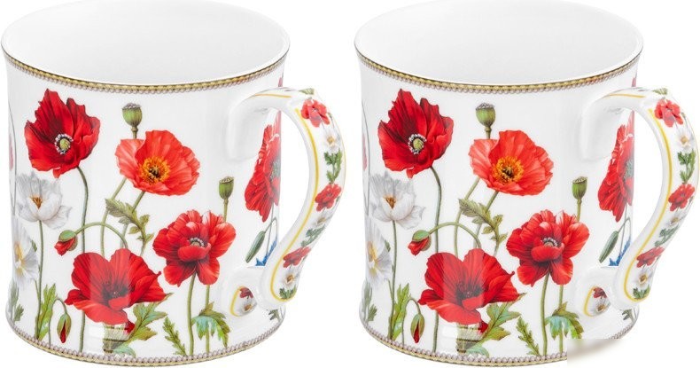 Набор кружек Elan Gallery Маки 420756