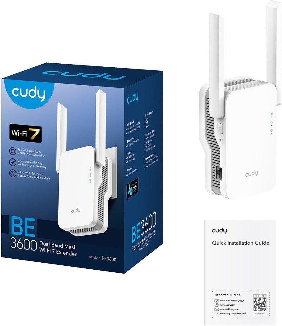 Усилитель Wi-Fi Cudy RE3600 1.0