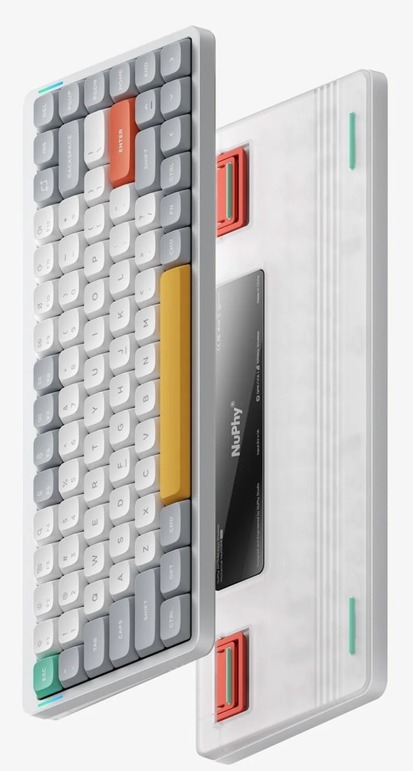 Клавиатура NuPhy Air75 V2 Ionic White (NuPhy Low Profile Moss)