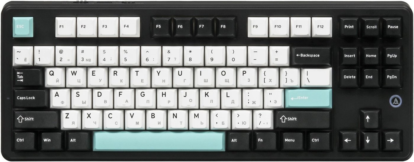 Клавиатура Ajazz MK87 (черный/белый, Ajazz Daydream)