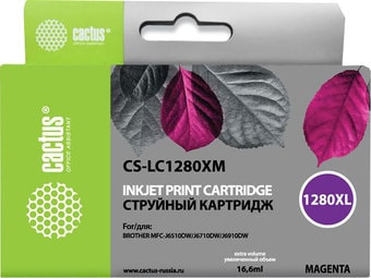 Картридж CACTUS CS-LC1280XM (аналог Brother LC1280XLM)