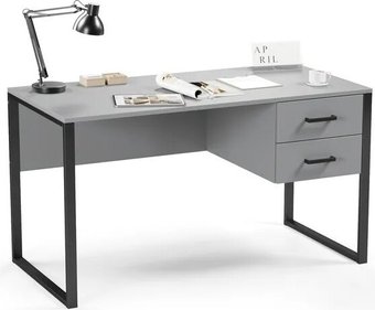 Стол Soma Slava 135x66 (серый/черный)