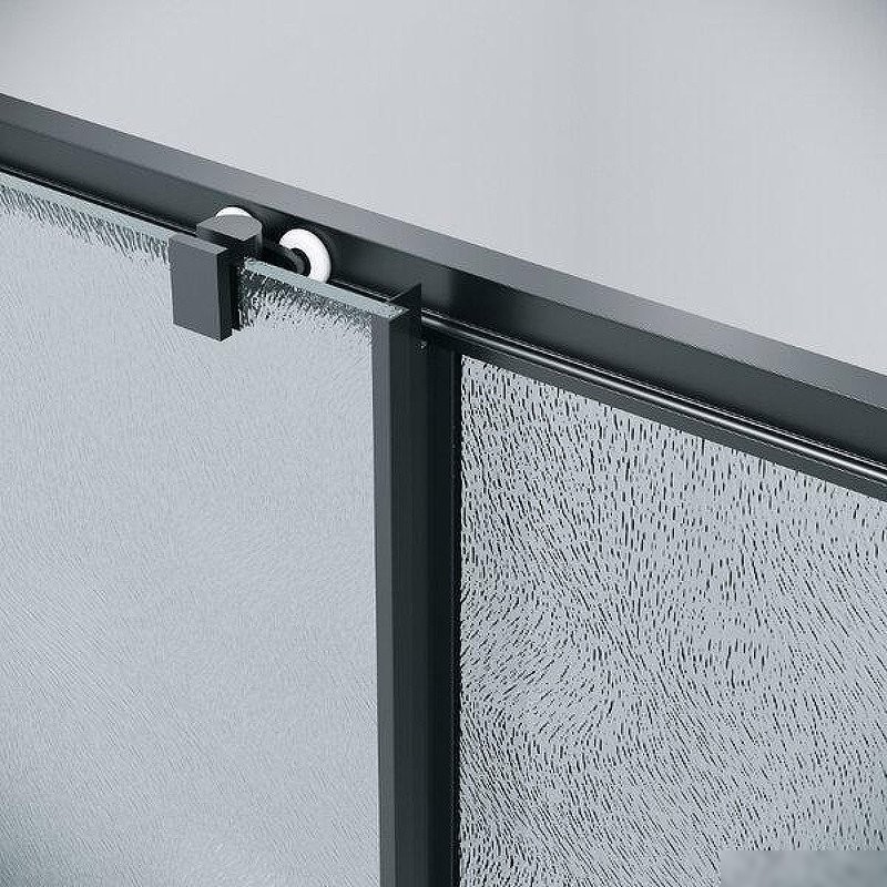 Душевой уголок Grossman Cosmo 120х100х195 120.K33.02.1210.21.02 (черный матовый/стекло шиншилла)