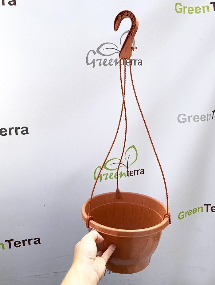 Вазон GreenTerra С подвесом 23/14 см 3.7 л (5 шт, терракотовый)