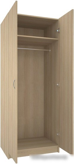 Шкаф распашной МДК ШК1 для одежды 2-х дверный 780x596x2000 (бежевый)