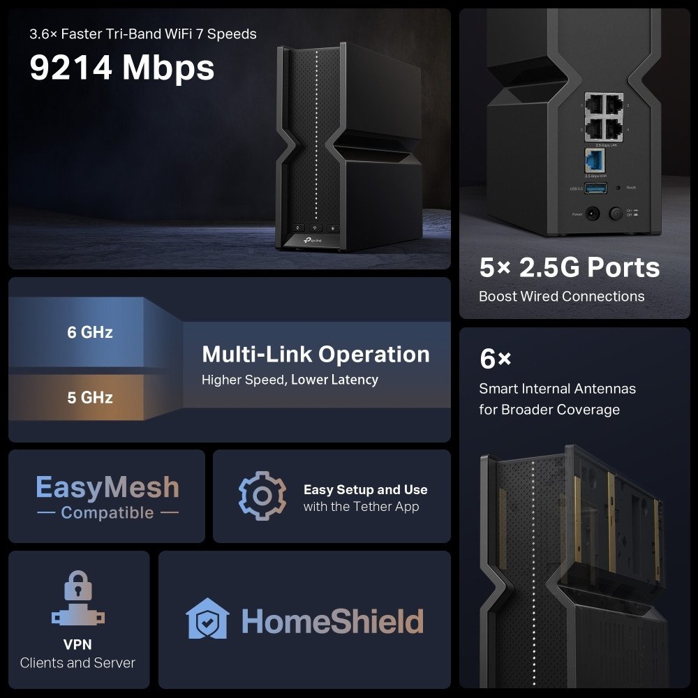 Wi-Fi роутер TP-Link Archer BE550