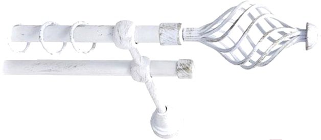 Lm Decor Вираж (белое золото, гладкая, 4м 16мм, 2 ряда)