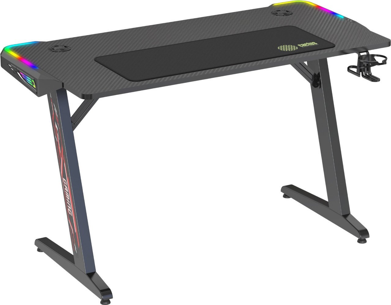 Геймерский стол CACTUS CS-GTZ-BK-RGB