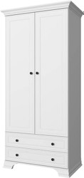 Шкаф распашной Anrex Tiffany 2DG2S (белый)
