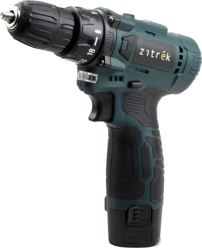 Дрель-шуруповерт Zitrek Green 12V Max 085-1016 (с 2-мя АКБ)