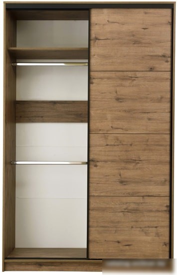 Шкаф-купе Рэйгрупп Bromo VVH 02 РГ-10.02 B 160 VVH 160x220.5 (дуб велингтон/черный)
