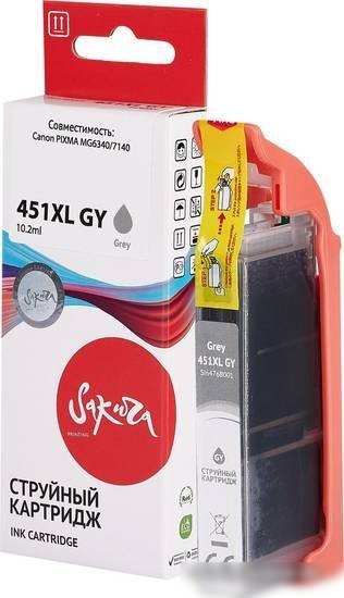 Картридж Sakura Printing SI6476B001 (аналог Canon 451XL GY)