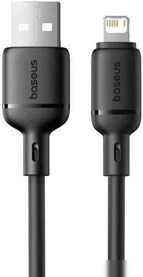 Кабель Baseus Silky Series Fast Charging Cable USB Type-A - Lightning (1 м, черный)