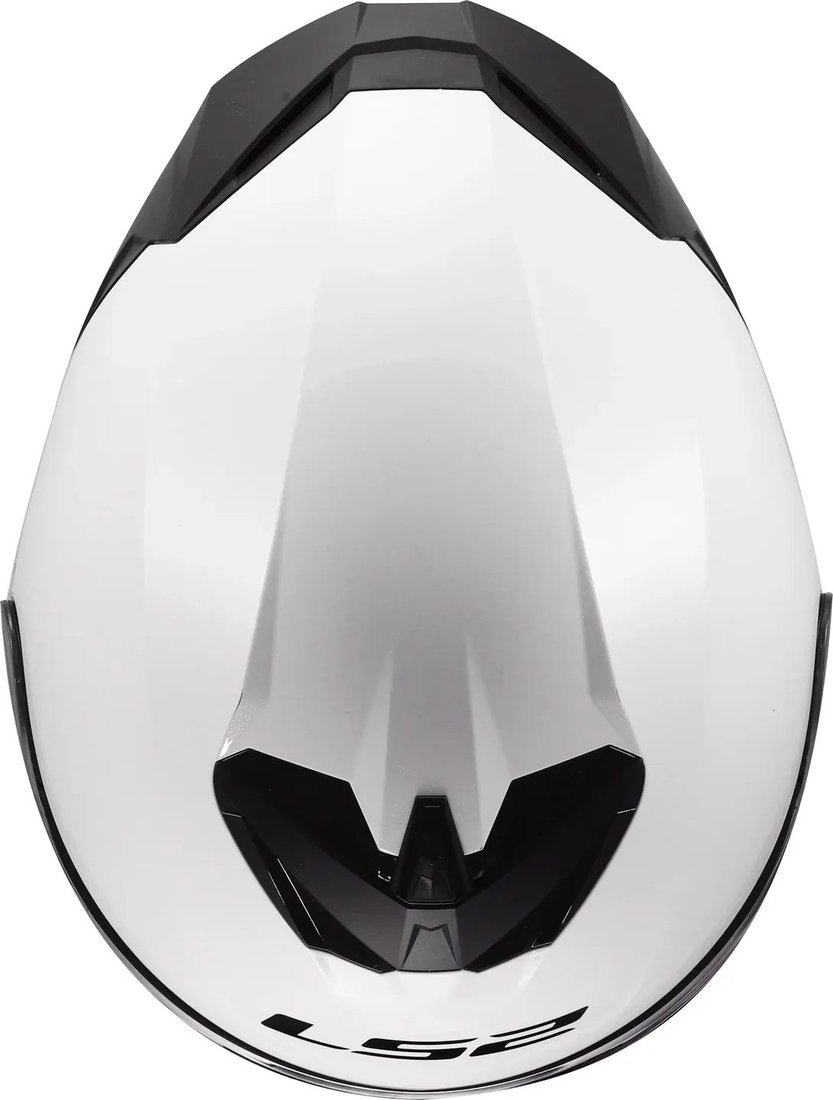 Мотошлем LS2 FF820 Rapid III Solid (XL, белый глянцевый)