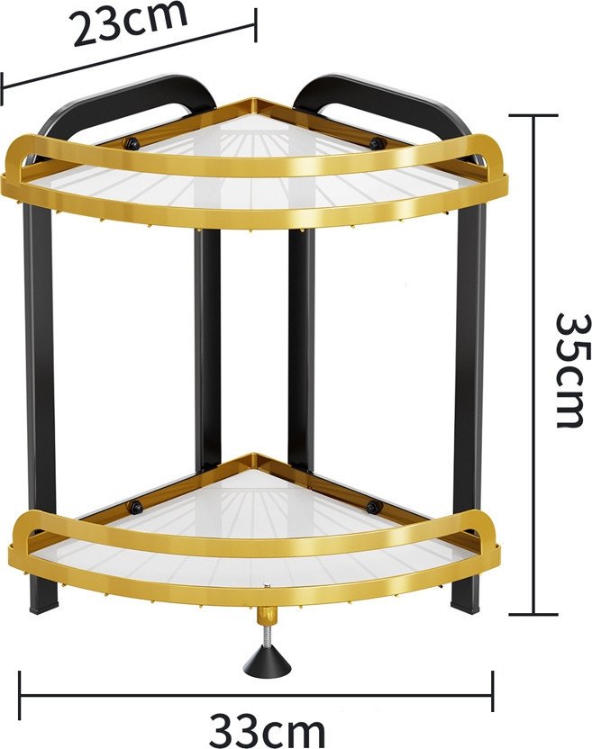 Домашний органайзер для косметики Happy Home HH-035B (черный/золото)