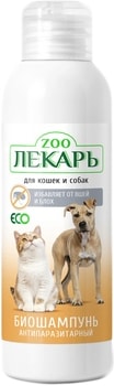 Шампунь Эко ZooЛекарь Антипаразитарный для кошек и собак 200 мл