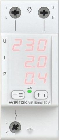 Реле напряжения Welrok VIP-50 red (красный)
