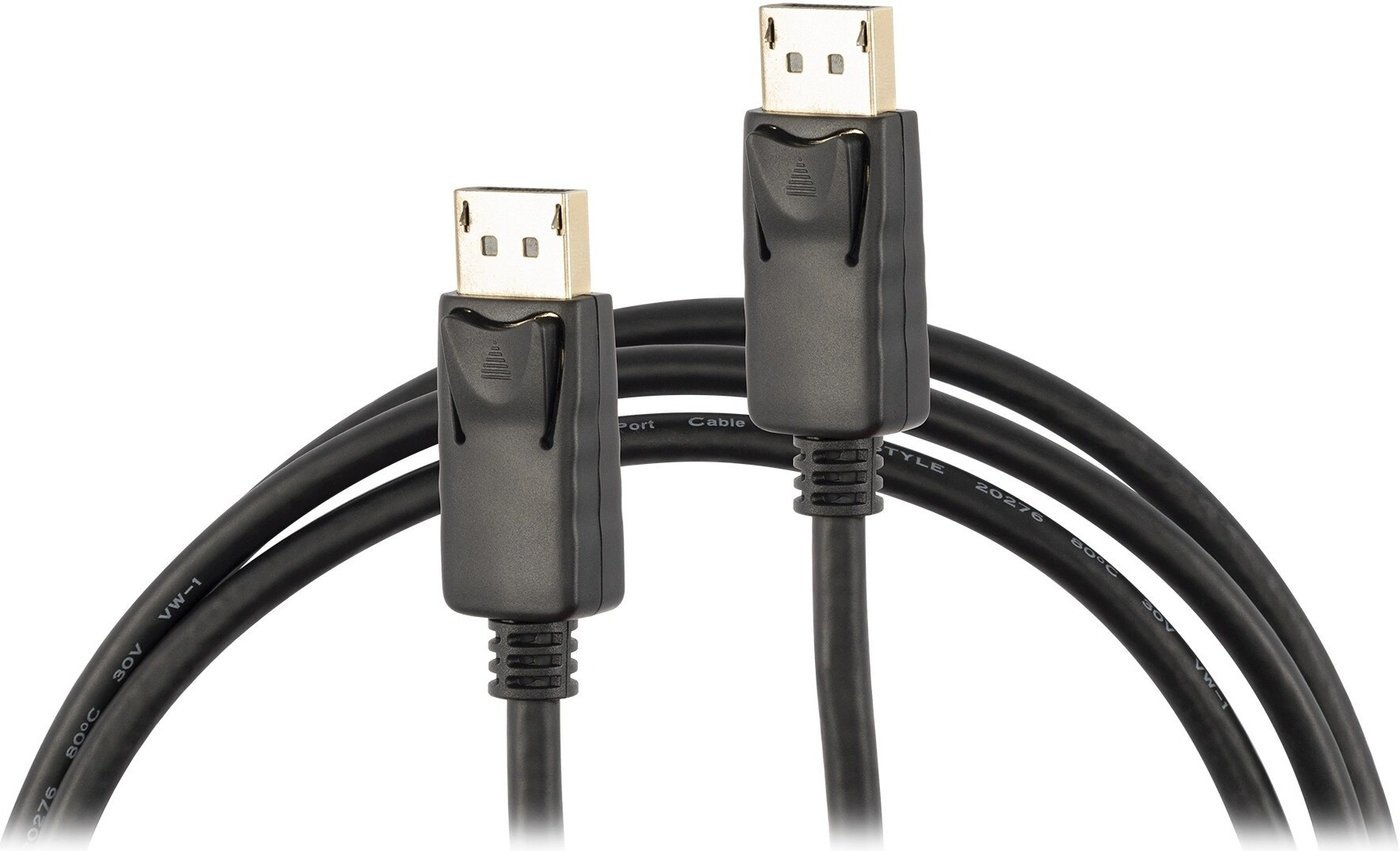 Кабель Buro BU-DP2.0-2M DisplayPort - DisplayPort (2м, черный)
