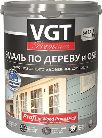Эмаль VGT Профи по дереву ВД-АК-1179 1 кг (кремовый)