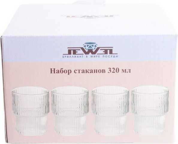 Набор стаканов для воды и напитков Jewel Сильва ПС00116-58 (4шт)