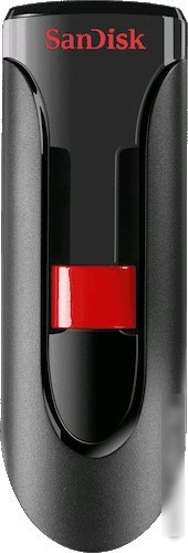 USB Flash SanDisk Cruzer Glide 64GB Black [SDCZ600-064G-G35]