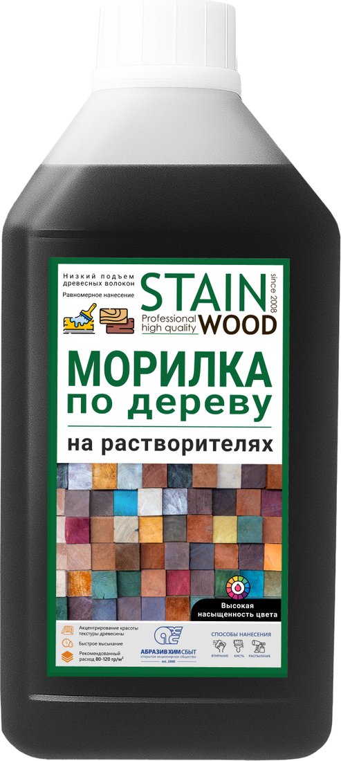 Морилка Stainwood Быстросохнущая 1 л (орех)