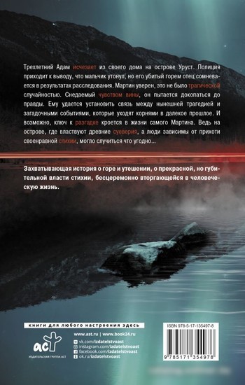 Книга издательства АСТ. Зимняя вода. Триллер по-скандинавски (Янссон С.)