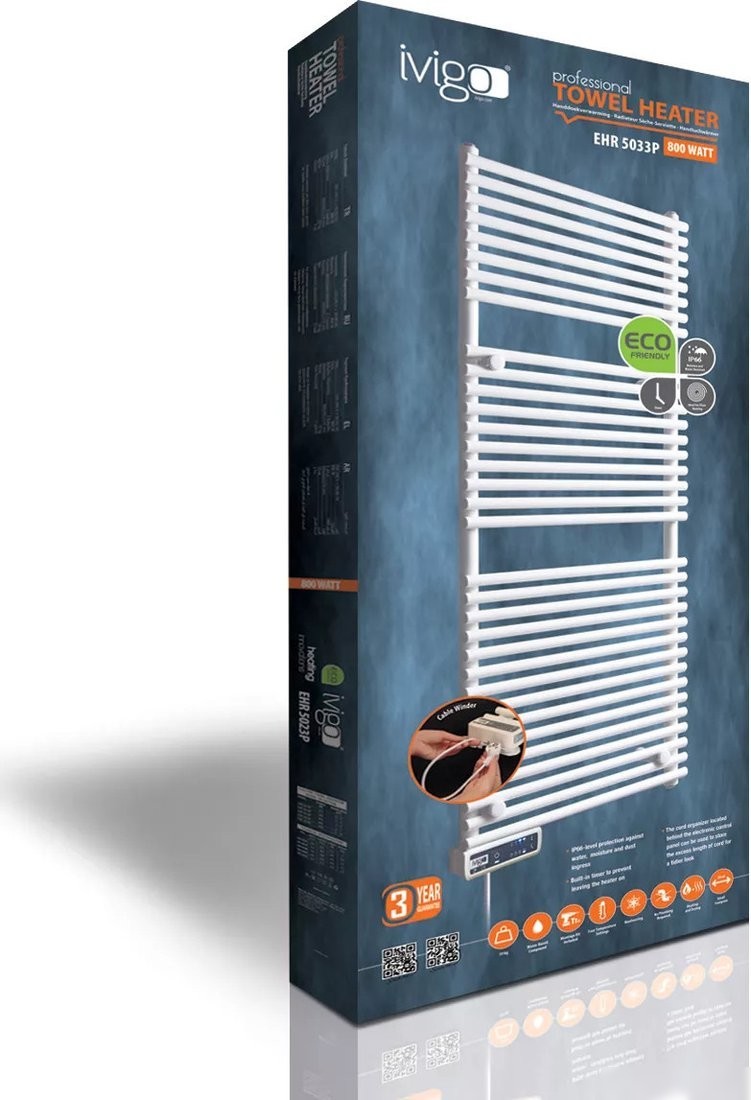 Полотенцесушитель iVigo EHR 5033 PRO 800Вт 92323305120102 (белый)