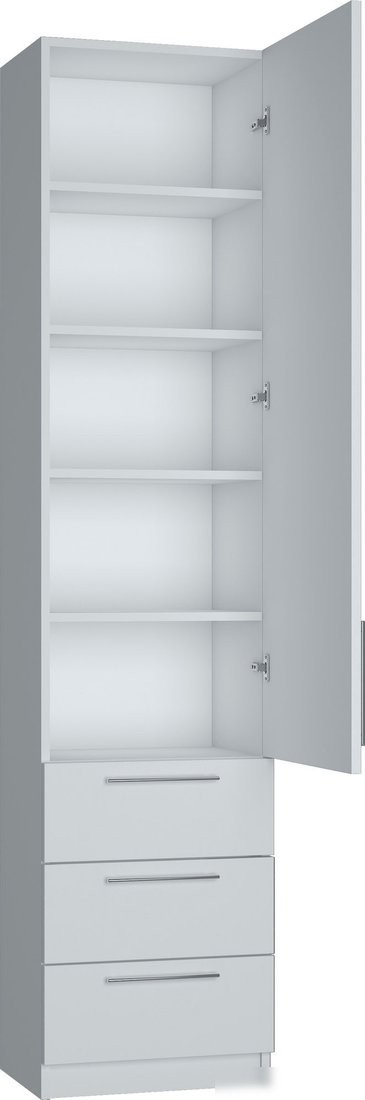 Шкаф-пенал Макс Стайл Falcon Fidji Egger 240x50x50 10C5050 (белый классический W960 ST7)