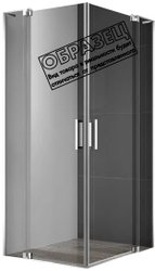 Душевой уголок Cezares SLIDER-AH-2-70/80-90/100-GRIGIO-GM