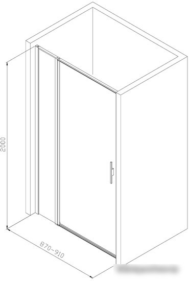 Душевая дверь Allen Brau Priority 3.31003.BBA