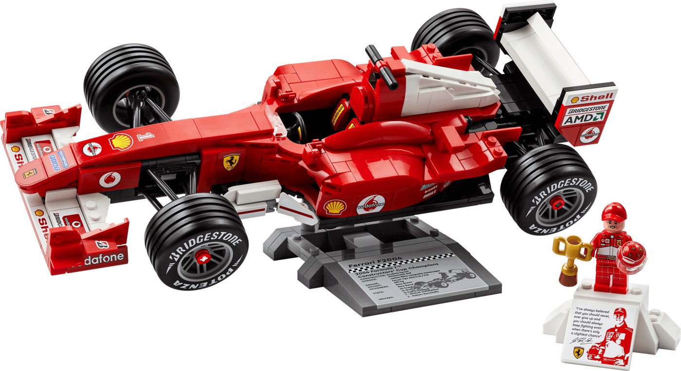 Конструктор LEGO Icons 11375 Ferrari F2004 & Michael Schumacher