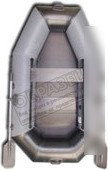 Гребная лодка Vivax К220 с полом-книгой (без киля, серый/черный)