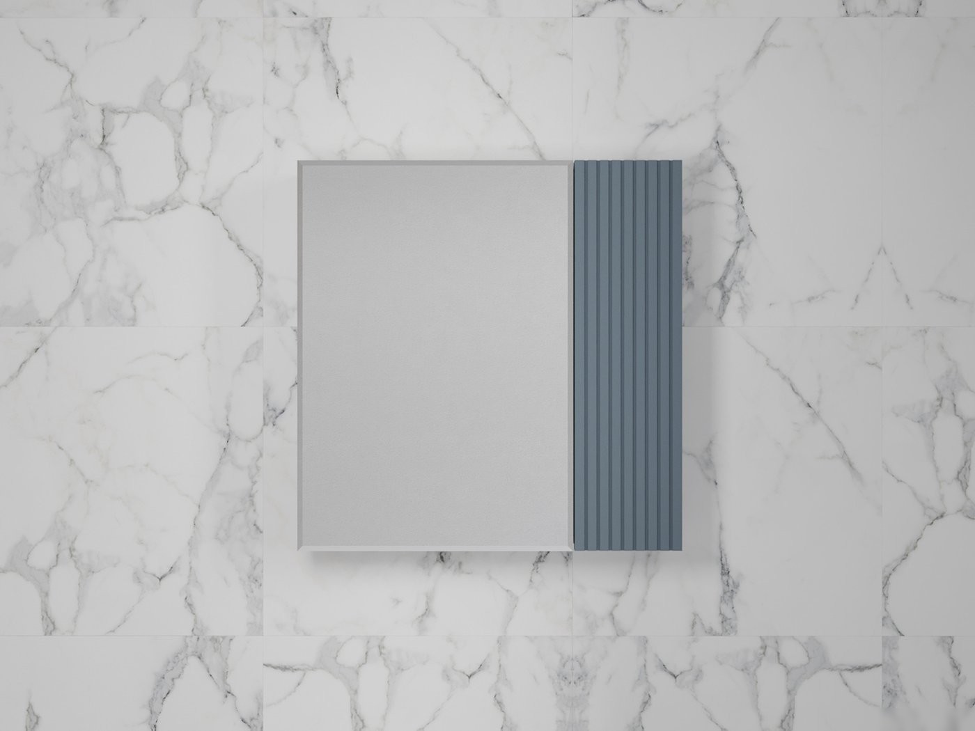 Symbolite Шкаф с зеркалом для ванной Стокгольм 70 (графит софт)