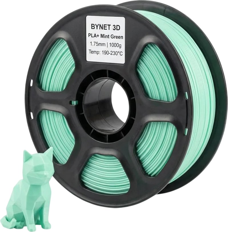 Филамент BYNET3D PLA + BN_PLA10_MGN (Mint Green)