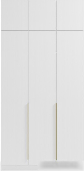 Шкаф распашной Soma Lord Gold 3-х створчатый 120x240 (белый)