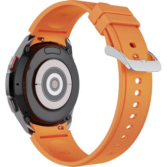 Ремешок Rumi Classic силиконовый для Samsung Galaxy Watch4/5 (20 мм, оранжевый)