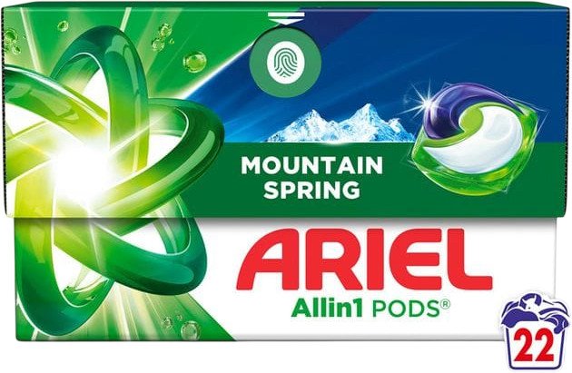 Капсулы для стирки Ariel Горный родник (22 шт)