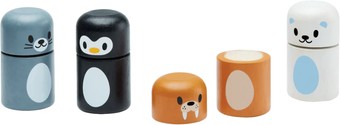 Конструктор/игрушка-конструктор Plan Toys Животные арктики 5484