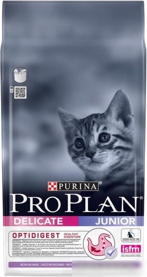 Корм для кошек Pro Plan Junior Delicate с индейкой 1.5 кг