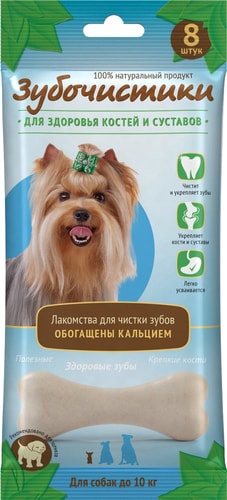 Лакомство для собак Зубочистики Кальциевые для собак мелких пород 7 шт/60 г