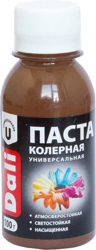 Колеровочная краска Dali универсальная 0.1 кг (коричневый)