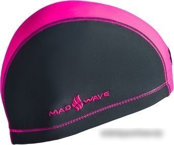 Шапочка для плавания Mad Wave Lycra Doutone (розовый)