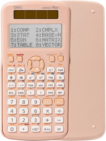 Инженерный калькулятор Deli D991ES (розовый)
